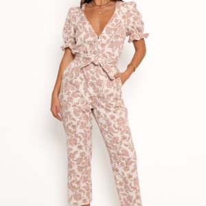 Valerie Jumpsuit - Ivory Tan