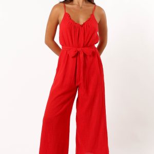 Alondra Jumpsuit - Red
