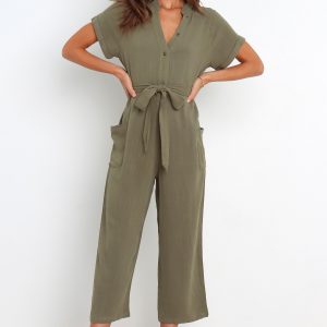Archie Jumpsuit - Olive