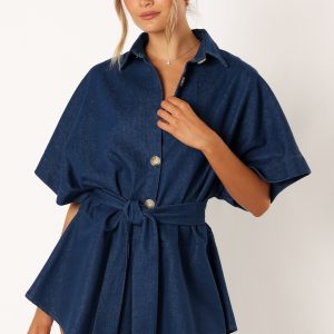 Harriette Romper - Dark Denim