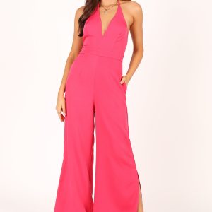 Rumi Wide Leg Jumpsuit - Hot Pink