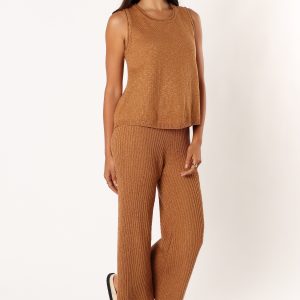 Anna Knitted Set - Brown