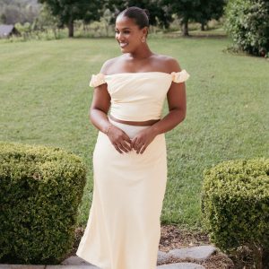 Arabella Two Piece Set - Butter Yellow