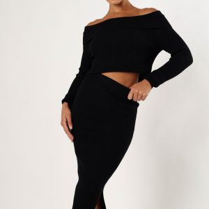 Charlotte Knitted Set - Black