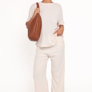 Granger Knit Pant Set - Cream