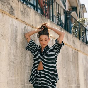 Linnea Short Set - Black White