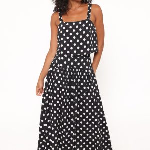 Lulu Set - Black Polka Dot