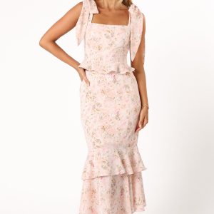 Luna Two PIece Set - Pink Floral