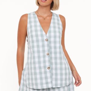 Miller Short Set - Sage Gingham