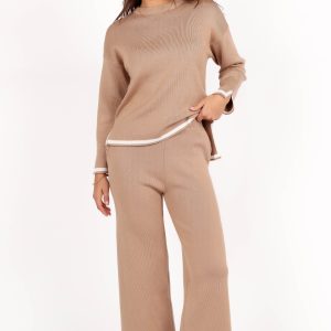Nathan Two Piece Knit Set - Latte