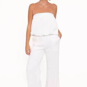 Olivia Pant Set - White