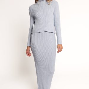 Payton Knitted Set - Light Blue