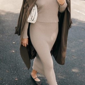 Payton Knitted Set - Taupe