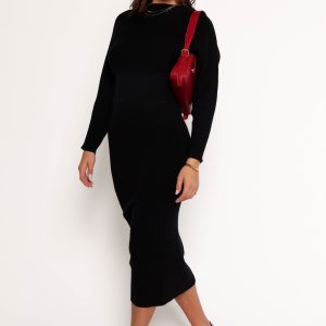 Serena Knitted Set - Black