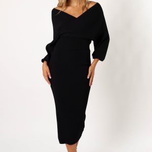 Sharnie Knitted Set - Black
