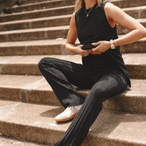Silvie Knitted Set - Black