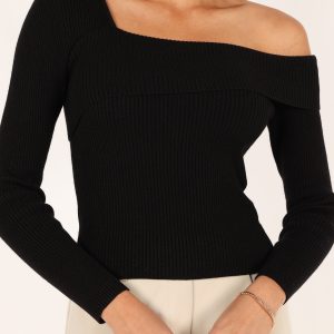 Aleena Knit Top - Black