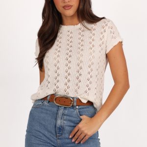 Analynn Knit Top - Cream