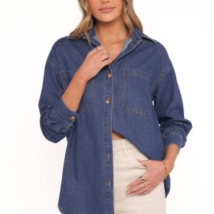 Anicia Denim Shirt - Dark
