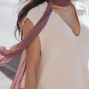 Asha Knitted Top - Beige