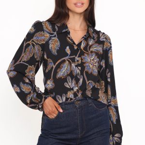 Bennett Shirt - Black Floral