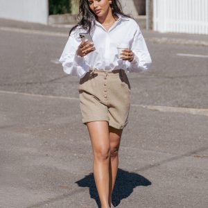 Briggs Long Sleeve Shirt - White