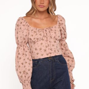 Charlene Top - Pink Floral