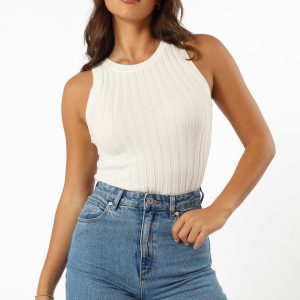 Charlie Knit Top - White