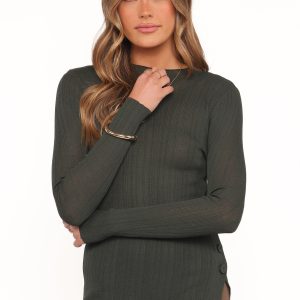 Delphine Top - Dark Green