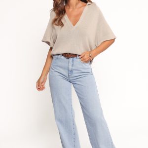 Eldora Knitted Top - Oatmeal