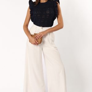 Fiona Knit Top - Navy