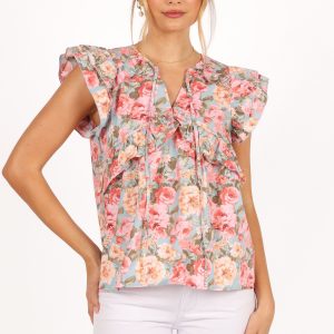 Gracey Top - Vintage Blue
