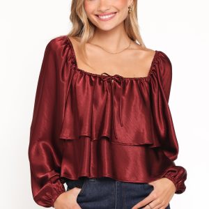 Janina Blouse - Wine