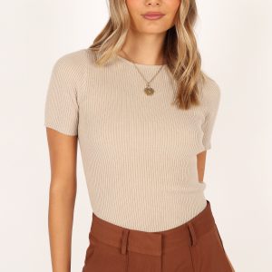 Kimmie Knit Top - Oatmeal