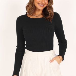 Kya Knit Top - Black