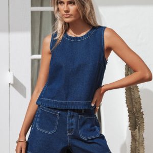 Levi Top - Dark Denim