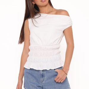 Lia Off Shoulder Top - Ivory