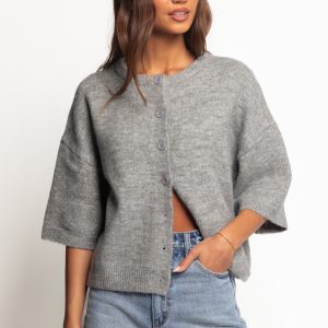 Lilith Knit Top - Grey