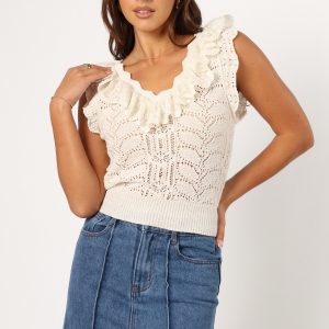 Lorrey Knit Top - Ivory