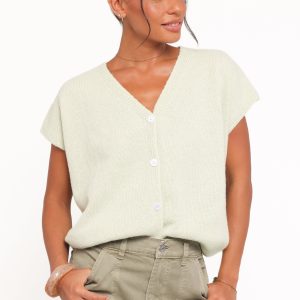 Mariana Knit Vest - Sage