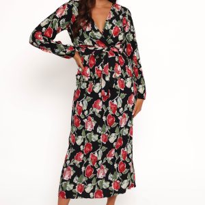 Minelli Pleat Top - Black Rose