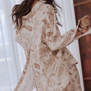 Rosalie Shirt - Brown Paisley
