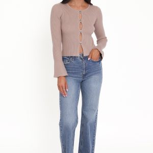 Rosienna Knit Top - Taupe