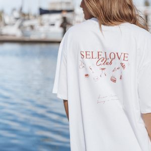 Runa Self Love Graphic Tee - White