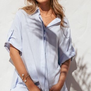 Shelley Short Sleeve Shirt - Pale Blue