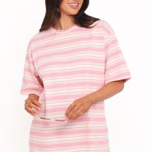 Zestora Tee - White Pink