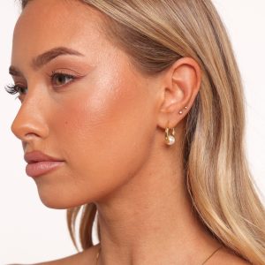 Aldira Earrings - Gold/Pearl