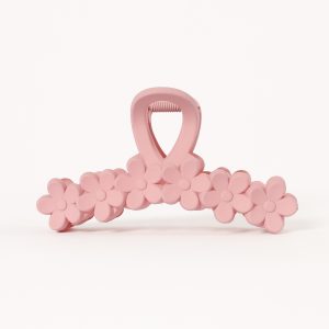 Annie Floral Hair Clip - Pink