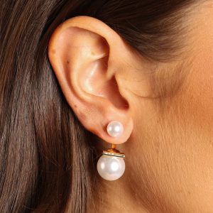 Astrid Pear Earrings - Gold