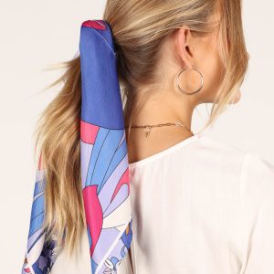 Bambina Hair Scarf - Blue Multi